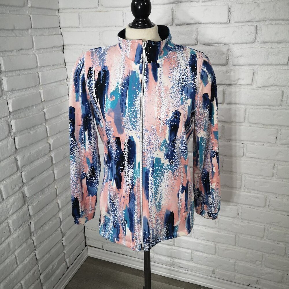 Northern Reflections Ladies Size Medium Multi Colored Full Zip Jacket